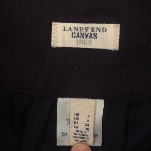 Navy wool blend skirt - Picture 3 of 4